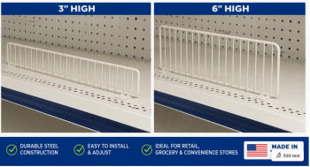 Gondola Shelving Dividers